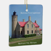 vierkant versiering van de vuurtoren van makreel keramisch ornament (Rechts)