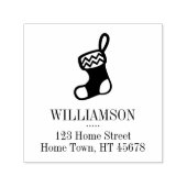 Vierkant verzendadres voor vakantieopslag  zelfinktende stempel (Design)