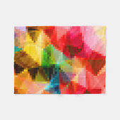 Vierkant vierkant vierkant met veelhoekige geometr fleece deken (Voorkant (Horizontaal))