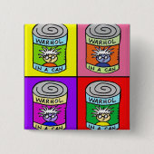 vierkant vierkante button 5,1 cm (Voorkant)