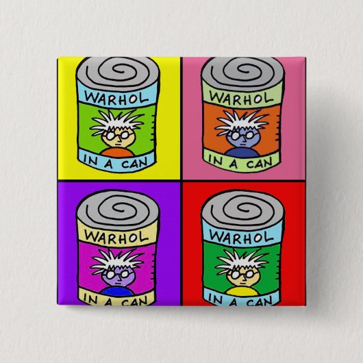 vierkant vierkante button 5,1 cm (Voorkant)