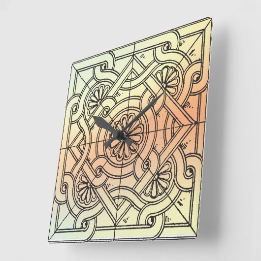 Vierkant Vierkante Klok (Hoek)