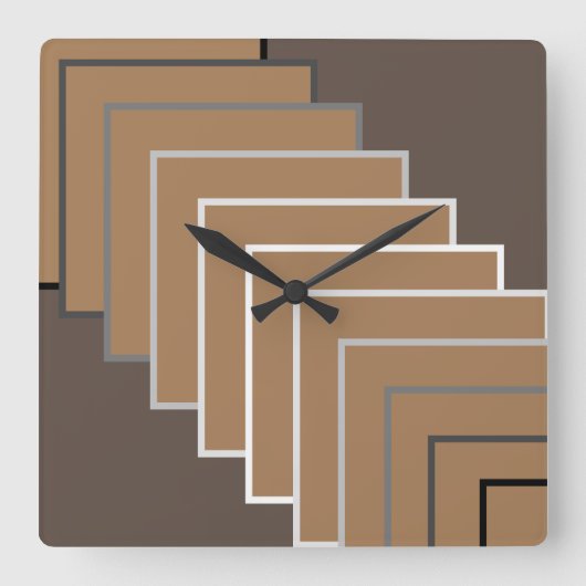 Vierkant Vierkante Klok (Voorkant)