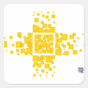 Vierkant Vierkante Sticker