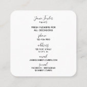 Vierkant Visitekaartje (Achterkant)