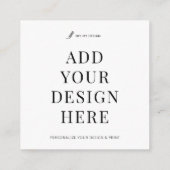 Vierkant Visitekaartje afdrukken Aangepast ontwerp (Achterkant)