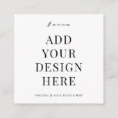 Vierkant Visitekaartje afdrukken Aangepast ontwerp (Voorkant)