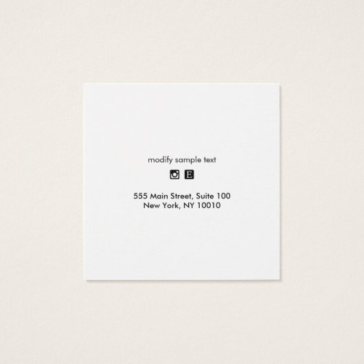 Vierkant voeg Logo-staaf toe die de Kaart HOlder-b (Achterkant)