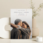 vierkant weg | Moderne verticale foto slaat de dat Folie Uitnodiging