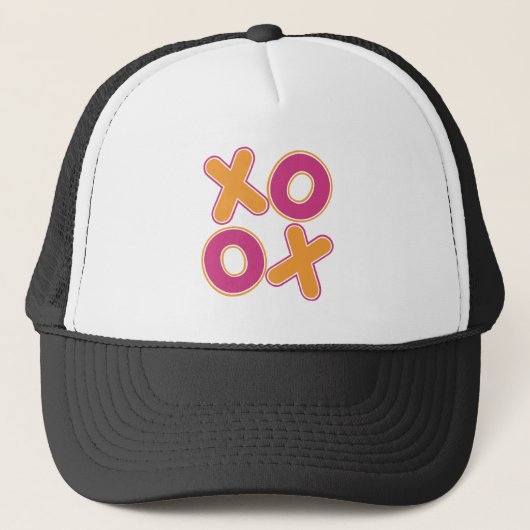 Vierkant XOXO Trucker Pet (Voorkant)