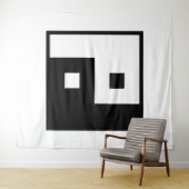 Vierkant Yin Yang Wandkleed (In Situ (horizontaal))