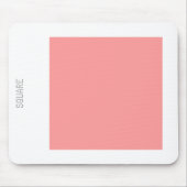 Vierkant - Zacht roze en wit Muismat (Voorkant)