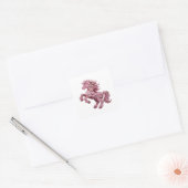 Vierkant Zilver Abstract Etiket Ontwerp (Envelop)