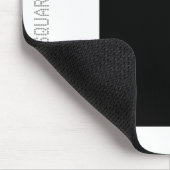 Vierkant - zwart en wit muismat (Hoek)