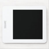 Vierkant - zwart en wit muismat (Voorkant)