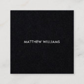 Vierkant, zwarte visitekaartjes (Voorkant)