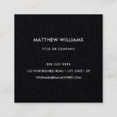 Vierkant, zwarte visitekaartjes (Achterkant)