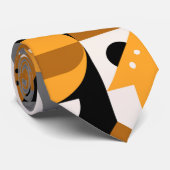 Vierkante Abstracte Geometrische PatroonStropdas Stropdas (Opgerold)