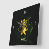 Vierkante Acryl Gletsjerlelieklok Klok (Hoek)