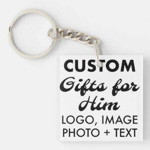 Vierkante Acryl Sleutelhanger Custom Gifts voor He
