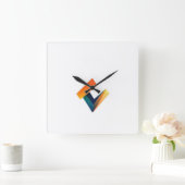 Vierkante Acryl Wandklok logo ontworpen (Huis)