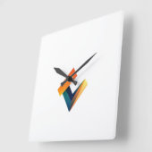 Vierkante Acryl Wandklok logo ontworpen (Hoek)