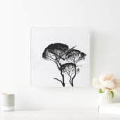 Vierkante acrylwandklok klok (Huis)