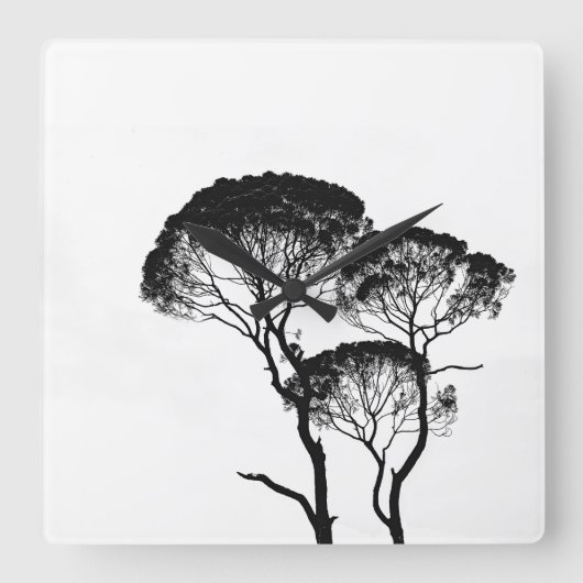 Vierkante acrylwandklok klok (Voorkant)