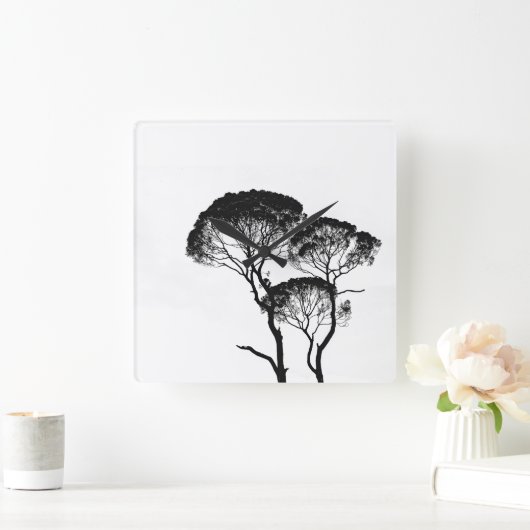 Vierkante acrylwandklok vierkante klok (Huis)