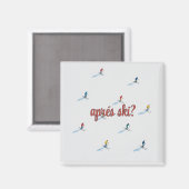 Vierkante apres ski magneet (Voorkant / Achterkant)