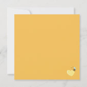 Vierkante Babee op de weg Baby shower Kaart (Achterkant)