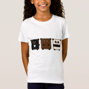 vierkante beren t-shirt