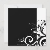 Vierkante Black+White omgekeerde wervelpartij uitn Kaart (Achterkant)