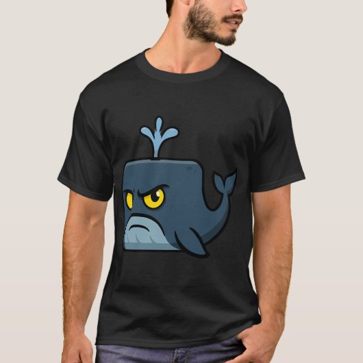 Vierkante Blauwe Walvis T-shirt (Voorkant)