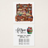 Vierkante breibedrijf of behuizing Kaart (Voorkant /achterkant)