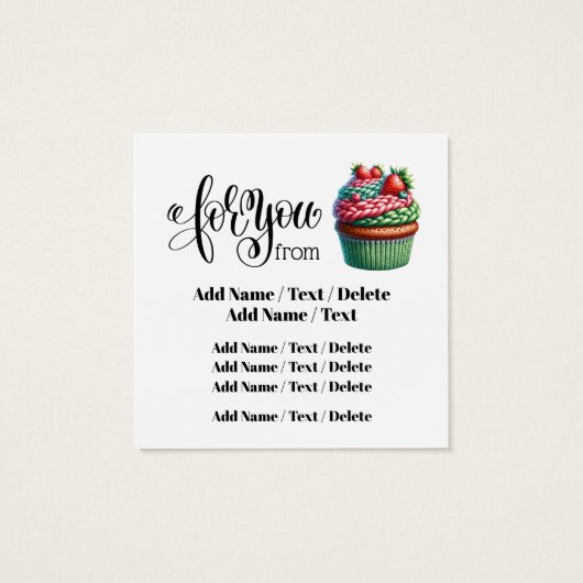 Vierkante breibedrijf of behuizing Kaart (Achterkant)