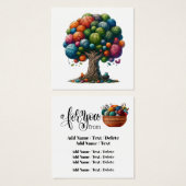 Vierkante breibedrijf of behuizing Kaart (Voorkant /achterkant)