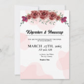 Vierkante bruiloftbruidskaart ontwerp kaart (Voorkant)