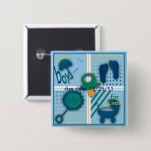 Vierkante Button (Voorkant /achterkant)