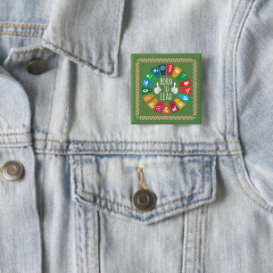 VIERKANTE BUTTON 5,1 CM