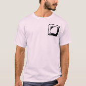 Vierkante Button Design Sjabloon T-shirt (Voorkant)