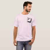 Vierkante Button Design Sjabloon T-shirt (Voorkant volledig)