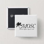 Vierkante Button met Logo (Voorkant /achterkant)