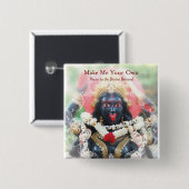 Vierkante Buttonnen verdienen ook liefde Button 5,1 Cm (Voorkant /achterkant)