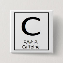 Vierkante cafeïneknop, 2 binnen.