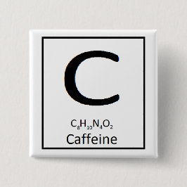 Vierkante cafeïneknop, 2 binnen. button 5,1 cm