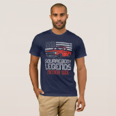 Vierkante carrosserie vrachtwagenchauffeur t-shirt (Voorkant volledig)