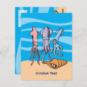 Vierkante Cartoons Briefkaart (Voorkant / Achterkant)