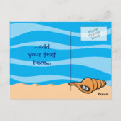 Vierkante Cartoons Briefkaart (Achterkant)