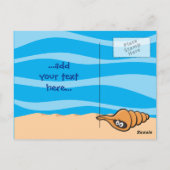 Vierkante Cartoons Briefkaart (Achterkant)